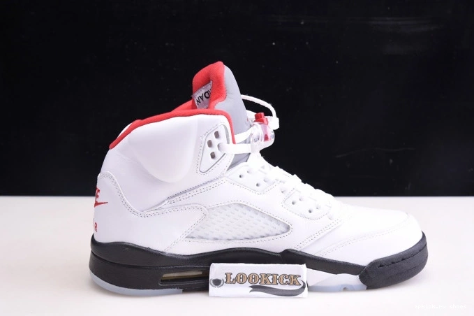 Cheap DA1911-102 5 Jordan Silver Red Air Fire (2020) Retro Tongue 0728